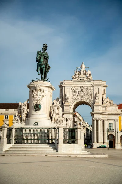 Arco Rua Augusta Parca Comercio Baixa City Lisbon Portugal Portugal — Stockfoto