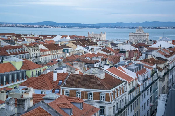 Una Vista Ciudad Baixa Ciudad Lisboa Portugal Portugal Lisboa Octubre — Foto de Stock