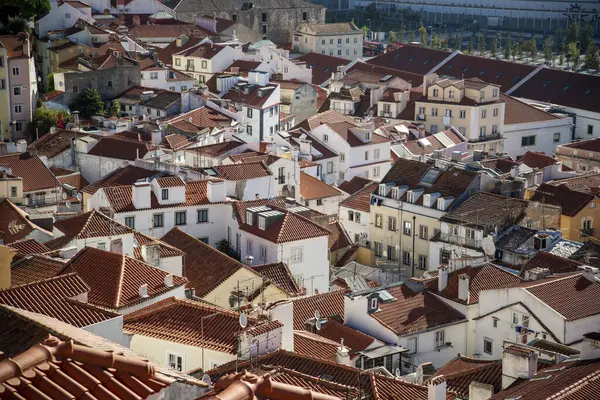 View Old Town Alfama City Lisbon Portugal Portugal Lisbon October — 图库照片