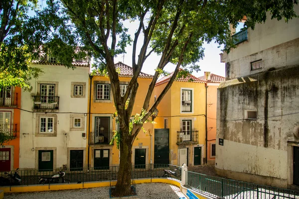 Street Alley Alfama City Lisbon Portugal Portugal Lisbon October 2021 — Zdjęcie stockowe