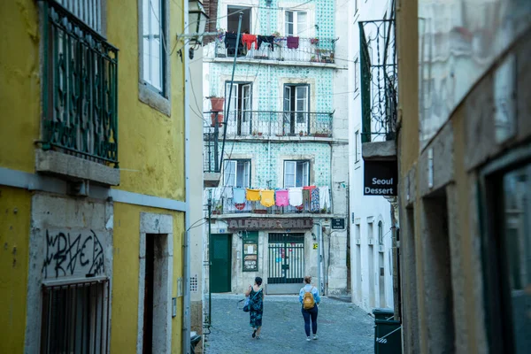 Street Alley Alfama City Lisbon Portugal Portugal Lisbon October 2021 — Stock fotografie