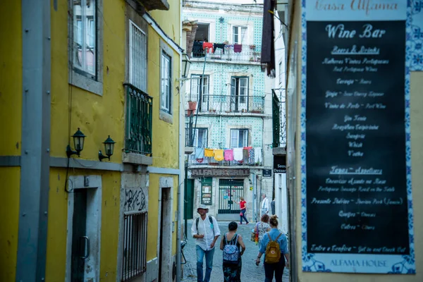 Street Alley Alfama City Lisbon Portugal Portugal Lisbon October 2021 — Stock fotografie