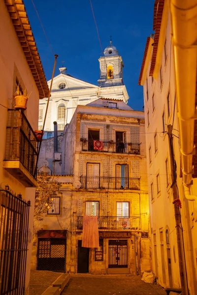 Street Alley Alfama City Lisbon Portugal Portugal Lisbon October 2021 — Stockfoto