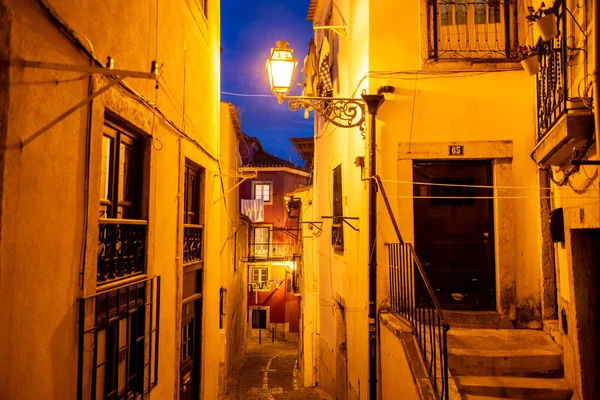 Street Alley Alfama City Lisbon Portugal Portugal Lisbon October 2021 — Fotografia de Stock