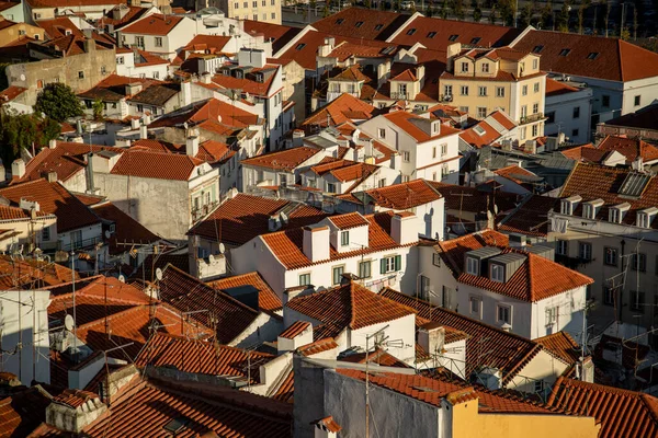 Una Vista Del Casco Antiguo Alfama Ciudad Lisboa Portugal Portugal — Foto de Stock