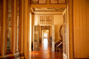 Inside of the Palacio National de Quelez in the Town of Quelez northwest of the City of Lisbon in Portugal. Portugal, Lisbon, October, 2021