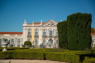 the park and gardens of the Palacio National de Quelez in the Town of Quelez northwest of the City of Lisbon in Portugal. Portugal, Lisbon, October, 2021