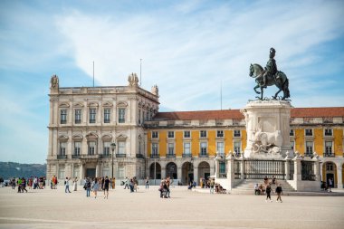 the Parca do Comercio in Baixa in the City of Lisbon in Portugal.  Portugal, Lisbon, October, 2021