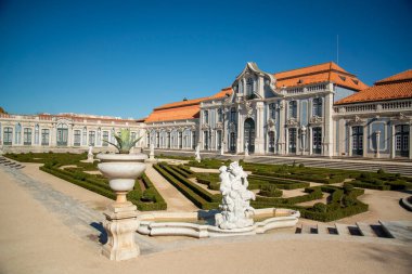 the park and gardens of the Palacio National de Quelez in the Town of Quelez northwest of the City of Lisbon in Portugal. Portugal, Lisbon, October, 2021