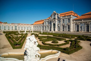 the park and gardens of the Palacio National de Quelez in the Town of Quelez northwest of the City of Lisbon in Portugal. Portugal, Lisbon, October, 2021