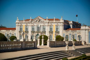 the park and gardens of the Palacio National de Quelez in the Town of Quelez northwest of the City of Lisbon in Portugal. Portugal, Lisbon, October, 2021