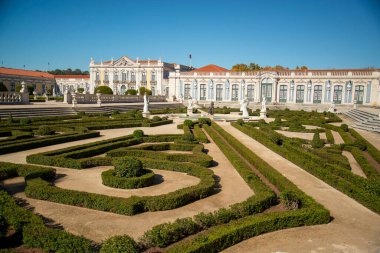 the park and gardens of the Palacio National de Quelez in the Town of Quelez northwest of the City of Lisbon in Portugal. Portugal, Lisbon, October, 2021