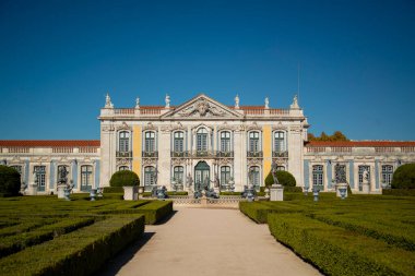 the park and gardens of the Palacio National de Quelez in the Town of Quelez northwest of the City of Lisbon in Portugal. Portugal, Lisbon, October, 2021