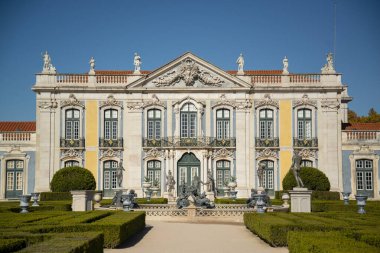 the park and gardens of the Palacio National de Quelez in the Town of Quelez northwest of the City of Lisbon in Portugal. Portugal, Lisbon, October, 2021
