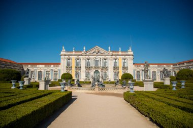 the park and gardens of the Palacio National de Quelez in the Town of Quelez northwest of the City of Lisbon in Portugal. Portugal, Lisbon, October, 2021