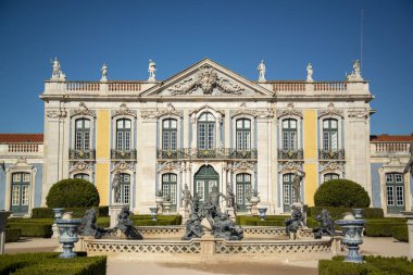 the park and gardens of the Palacio National de Quelez in the Town of Quelez northwest of the City of Lisbon in Portugal. Portugal, Lisbon, October, 2021