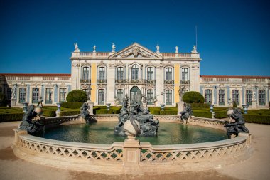 the park and gardens of the Palacio National de Quelez in the Town of Quelez northwest of the City of Lisbon in Portugal. Portugal, Lisbon, October, 2021