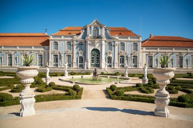 the park and gardens of the Palacio National de Quelez in the Town of Quelez northwest of the City of Lisbon in Portugal. Portugal, Lisbon, October, 2021