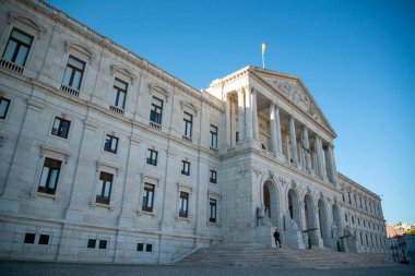 the Houses of Parliament of Portugal in Sao Bento in the City of Lisbon in Portugal.  Portugal, Lisbon, October, 2021