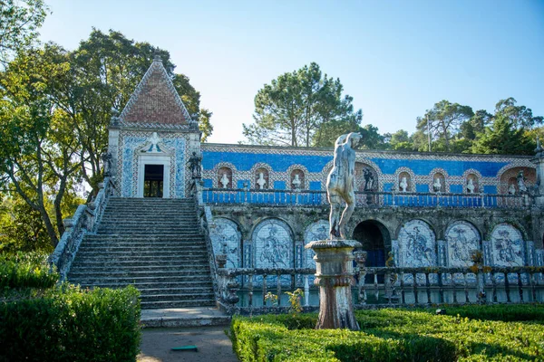 Azulejos House Garden Palacio Fronteira Benfica City Lisbon Portugal Portugal — Stockfoto