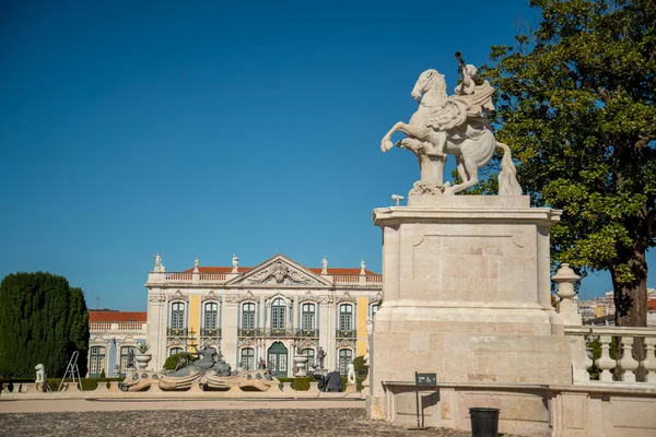 Park Gardens Palacio National Quelez Town Quelez Northwest City Lisbon — стоковое фото