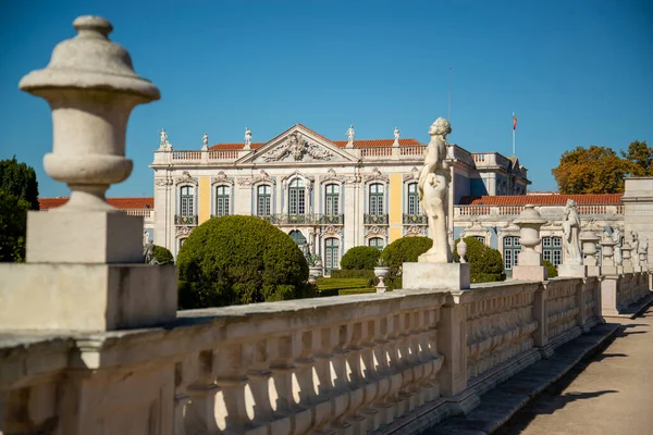 Park Gardens Palacio National Quelez Town Quelez Northwest City Lisbon — Foto Stock