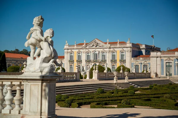 Park Gardens Palacio National Quelez Town Quelez Northwest City Lisbon — стокове фото