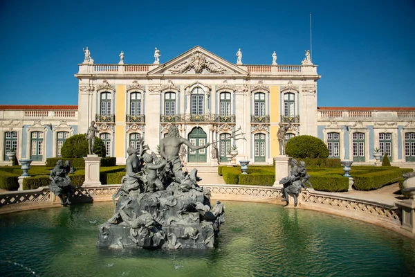 Park Gardens Palacio National Quelez Town Quelez Northwest City Lisbon — стоковое фото
