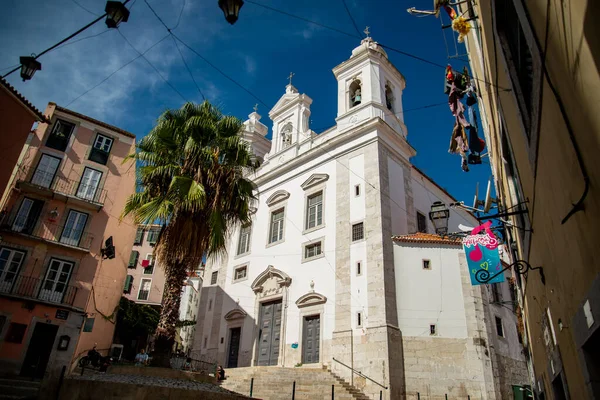 Church Alfama City Lisbon Portugal Portugal Lisbon October 2021 — стоковое фото