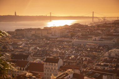 a city view of Baixa in the City of Lisbon in Portugal. Portugal, Lisbon, October, 2021
