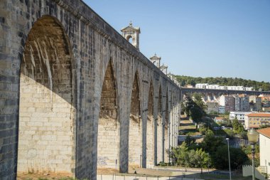 The Aqueduto das Aguas Livres in Campolide in the City of Lisbon in Portugal.  Portugal, Lisbon, October, 2021