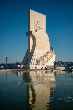 the monument of Discoveries or Pedaro dos Descobrimentos in Belem near the City of Lisbon in Portugal.  Portugal, Lisbon, October, 2021