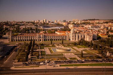 the Mosteiro dos Jeronimos in Belem near the City of Lisbon in Portugal.  Portugal, Lisbon, October, 2021