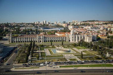 the Mosteiro dos Jeronimos in Belem near the City of Lisbon in Portugal.  Portugal, Lisbon, October, 2021