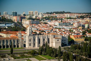 the Mosteiro dos Jeronimos in Belem near the City of Lisbon in Portugal.  Portugal, Lisbon, October, 2021