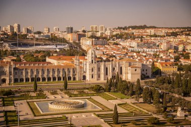 the Mosteiro dos Jeronimos in Belem near the City of Lisbon in Portugal.  Portugal, Lisbon, October, 2021