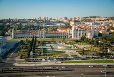 the Mosteiro dos Jeronimos in Belem near the City of Lisbon in Portugal.  Portugal, Lisbon, October, 2021