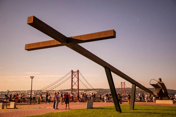 ポルトガルのリスボン市の近くにあるクリスト レイの公園 ポルトガル リスボン 2021年10月 — ストック写真