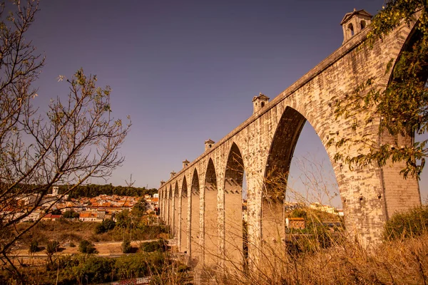 Aqueduto Das Aguas Livres Campolide City Lisbon Portugal Portugal Lisbon — 图库照片