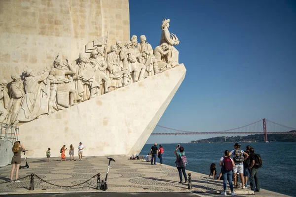 Monument Discoveries Pedaro Dos Descobrimentos Belem City Lisbon Portugal Portugal — Fotografia de Stock