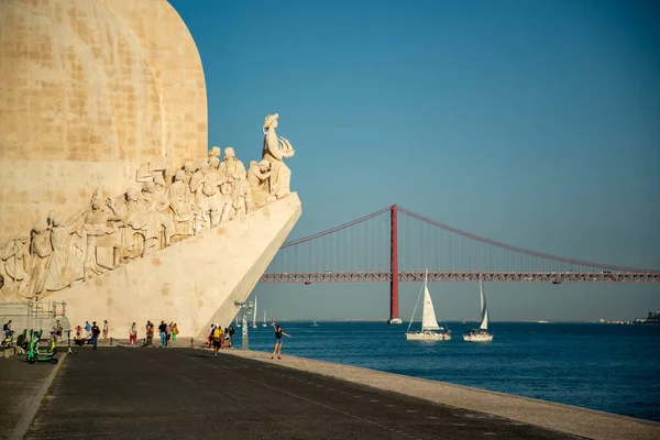 Monument Discoveries Pedaro Dos Descobrimentos Belem City Lisbon Portugal Portugal — Fotografia de Stock