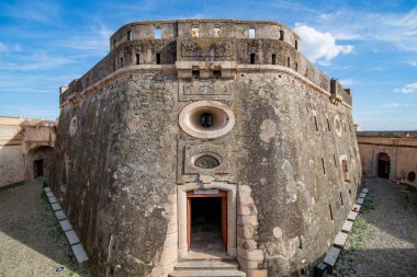 the Fort Nossa Senhora da Graca or Fort Conde de Lippe north of the city of Elvas in Alentejo in Portugal.  Portugal, Elvas, October, 2021