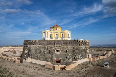 the Fort Nossa Senhora da Graca or Fort Conde de Lippe north of the city of Elvas in Alentejo in Portugal.  Portugal, Elvas, October, 2021