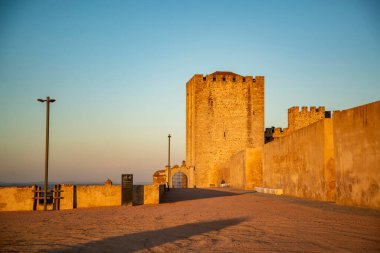 the Castle or castelo de Elvas in the city of Elvas in Alentejo in Portugal.  Portugal, Elvas, October, 2021