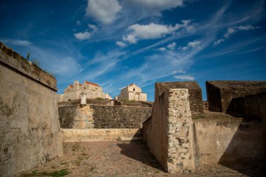 the Fort Nossa Senhora da Graca or Fort Conde de Lippe north of the city of Elvas in Alentejo in Portugal.  Portugal, Elvas, October, 2021