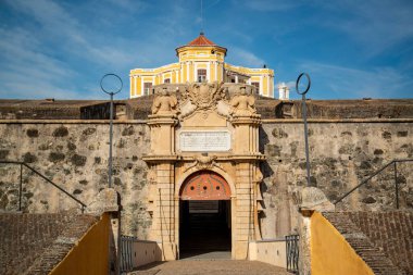 the Fort Nossa Senhora da Graca or Fort Conde de Lippe north of the city of Elvas in Alentejo in Portugal.  Portugal, Elvas, October, 2021