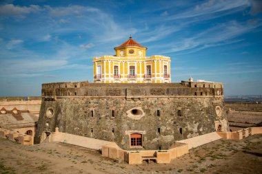 the Fort Nossa Senhora da Graca or Fort Conde de Lippe north of the city of Elvas in Alentejo in Portugal.  Portugal, Elvas, October, 2021