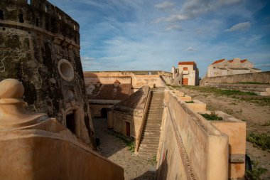 the Fort Nossa Senhora da Graca or Fort Conde de Lippe north of the city of Elvas in Alentejo in Portugal.  Portugal, Elvas, October, 2021