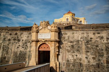 the Fort Nossa Senhora da Graca or Fort Conde de Lippe north of the city of Elvas in Alentejo in Portugal.  Portugal, Elvas, October, 2021