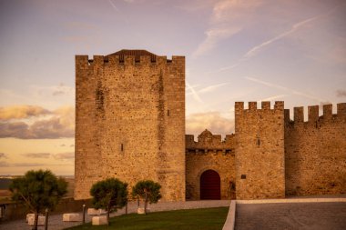 the Castle or castelo de Elvas in the city of Elvas in Alentejo in Portugal.  Portugal, Elvas, October, 2021